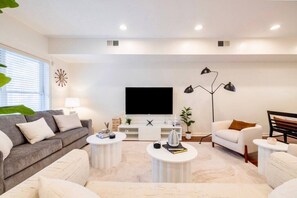 TV, video games, stereo, offices