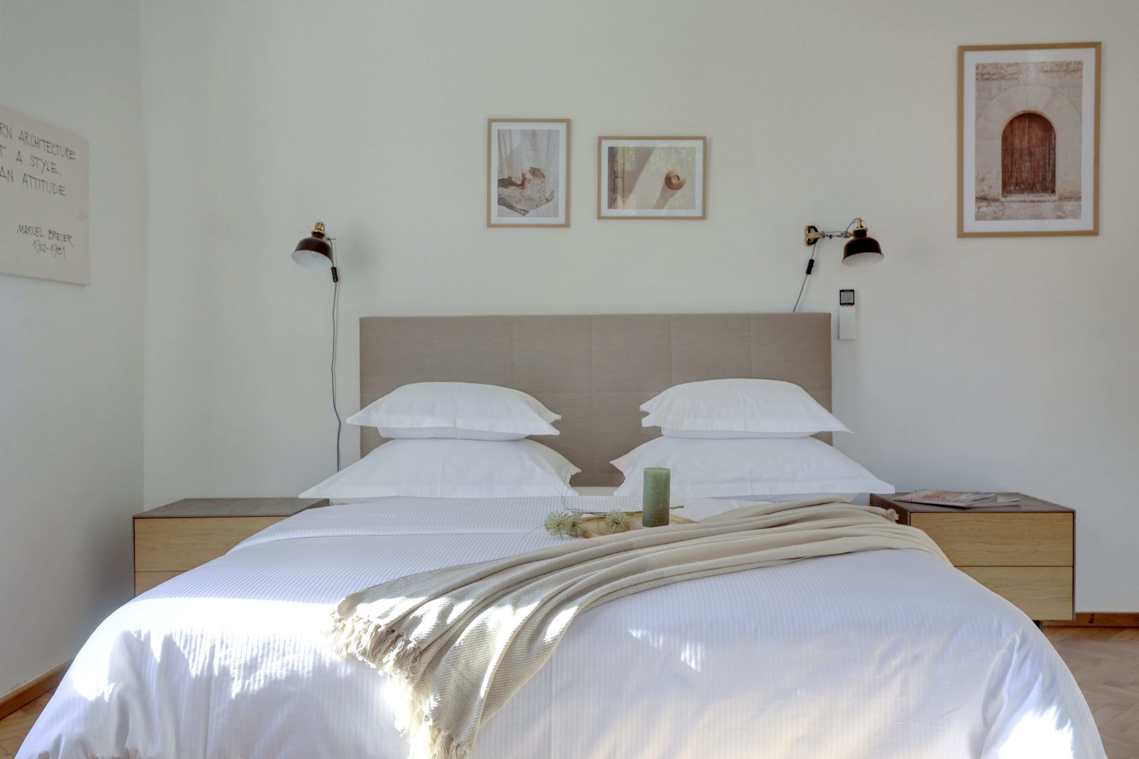 3 bedrooms, desk, iron/ironing board, travel cot