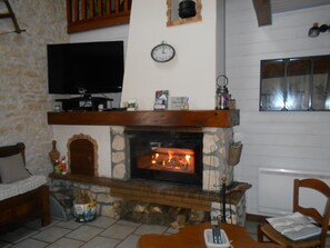 Interior - Marais Poitevin, fishing GITE, riverside with boat, bikes, fireplace (La Taillée)