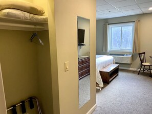 Desk, iron/ironing board, travel crib, free WiFi