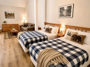 2 Schlafzimmer, Schreibtisch, BĂŒgeleisen/BĂŒgelbrett, Reisekinderbett