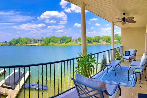 Soak in the beautiful sunsets from your oversized private balcony.