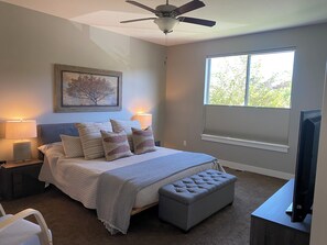 4 bedrooms, iron/ironing board, travel crib, free WiFi