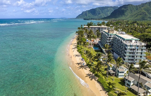 Accommodatie ligt op het strand