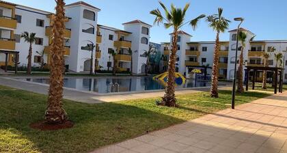 Appartement haut standing en résidence fermée avec piscine à la Marina Saidia