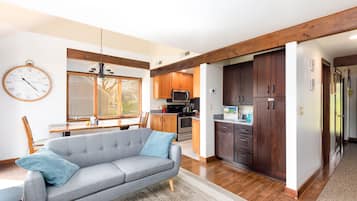 Smart TV, fireplace, printers
