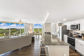 Fridge, microwave, oven, stovetop - Sandcastle Condominium Unit 137 (Port Aransas)
