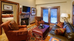 Fireplace - Aspen Presidential Suite 1 BR Condo with Pool (Aspen)