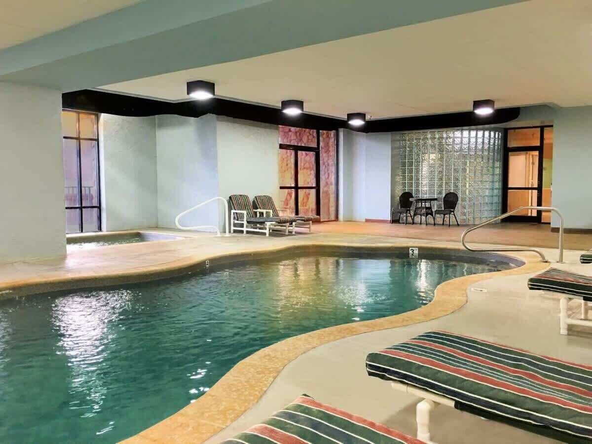 Take a dip in our heated, indoor resort pool during the colder months