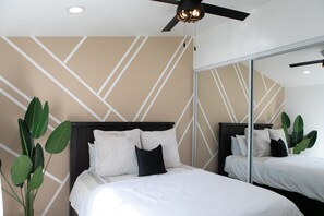 2 habitaciones, escritorio, tabla de planchar con plancha y wifi gratis