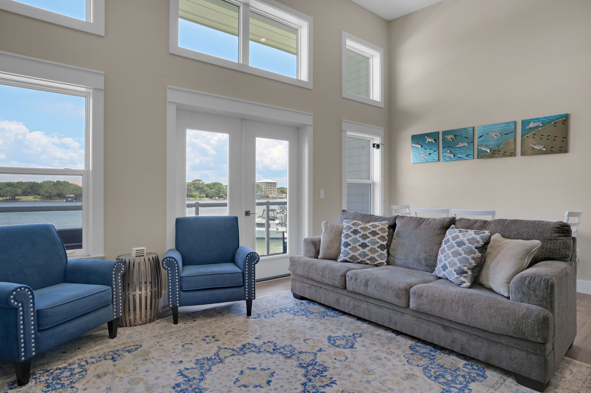 OKALOOSA ISLAND-4 BEDROOM TOWNHOUSE DIRECTLY ON THE BAY--BEACH ACCESS ACROSS THE STREET