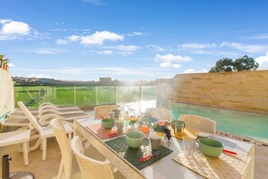 Outdoor dining - Inni Gozitan Farmhouse Private Pool, L-Gharb Gozo, Malta (L-Gharb Gozo)