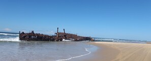 Vlak bij het strand