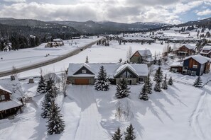 Exterior - Book for Winter! Spacious Home near Town Center with Hot Tub! Mountain Views! (Big Sky)