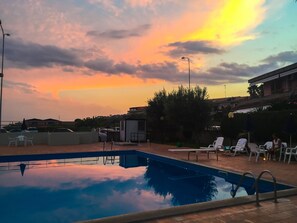 A heated pool