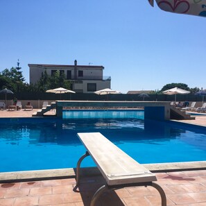 A heated pool