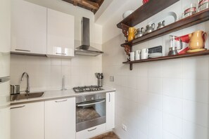 Fridge, oven, dishwasher, toaster