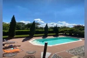 Indoor pool, outdoor pool