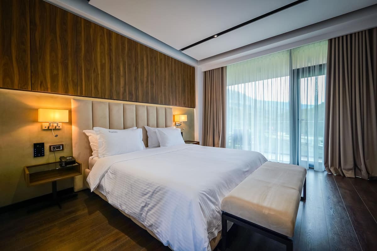 Habitación Deluxe doble | 1 dormitorio, escritorio, sistema de insonorización y wifi gratis
