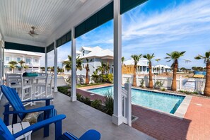 House, 3 Bedrooms | Terrace/patio - Sea Pointer Inn - Private Beach House With Pool 3 Bedroom Home by RedAwning (South Padre Island)