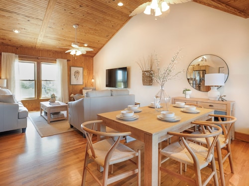 Knowing You:  Harbor and sunsets views from screened porch