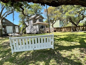 Property grounds - The Back House:  Quaint two bedroom Ocracoke Island cottage (Ocracoke)