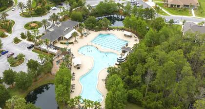 King bed, Water Views, sleeps 8, TVs in every room, public pool.