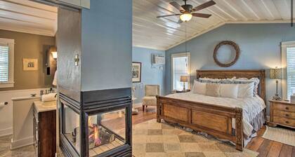 Adorable French Country Cottage Getaway - King Bed, Jetted Tub, Fireplace, Bikes