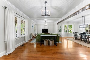 TV, fireplace, foosball, books - Beautiful Home in Historic Downtown Norcross (Norcross)