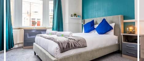 2 chambres, fer et planche Ă repasser, Wi-Fi, literie fournie