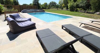 Gßte moderne avec piscine en Anjou, proche Saumur et Cholet, idéal pour familles et groupes