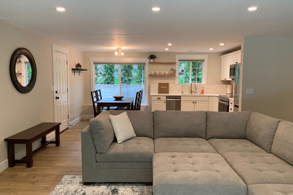 Living area and Kitchen