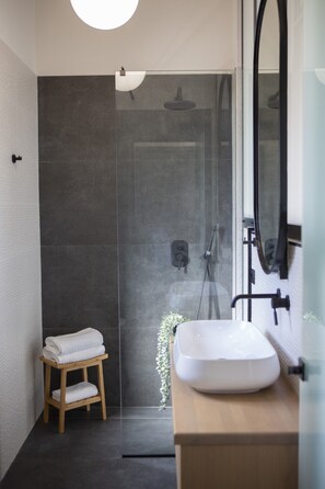 Shower, hair dryer, soap, toilet paper - Luxury Villas in Lefkada with Private Swimming Pool (Lefkada)