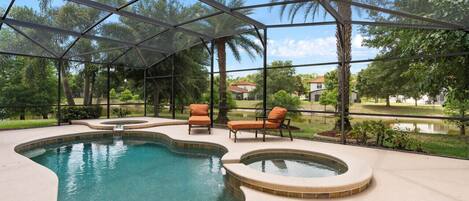 A heated pool