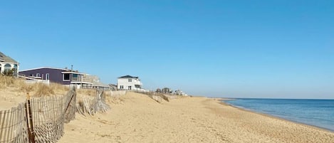 Vlak bij het strand