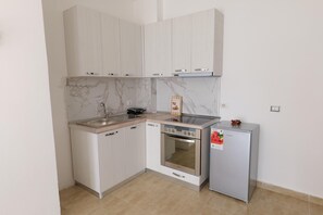 Appartement | Cuisine privée | Réfrigérateur, four à micro-ondes, un four, bouilloire électrique