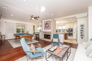 Smart TV, video games, table football, ping pong