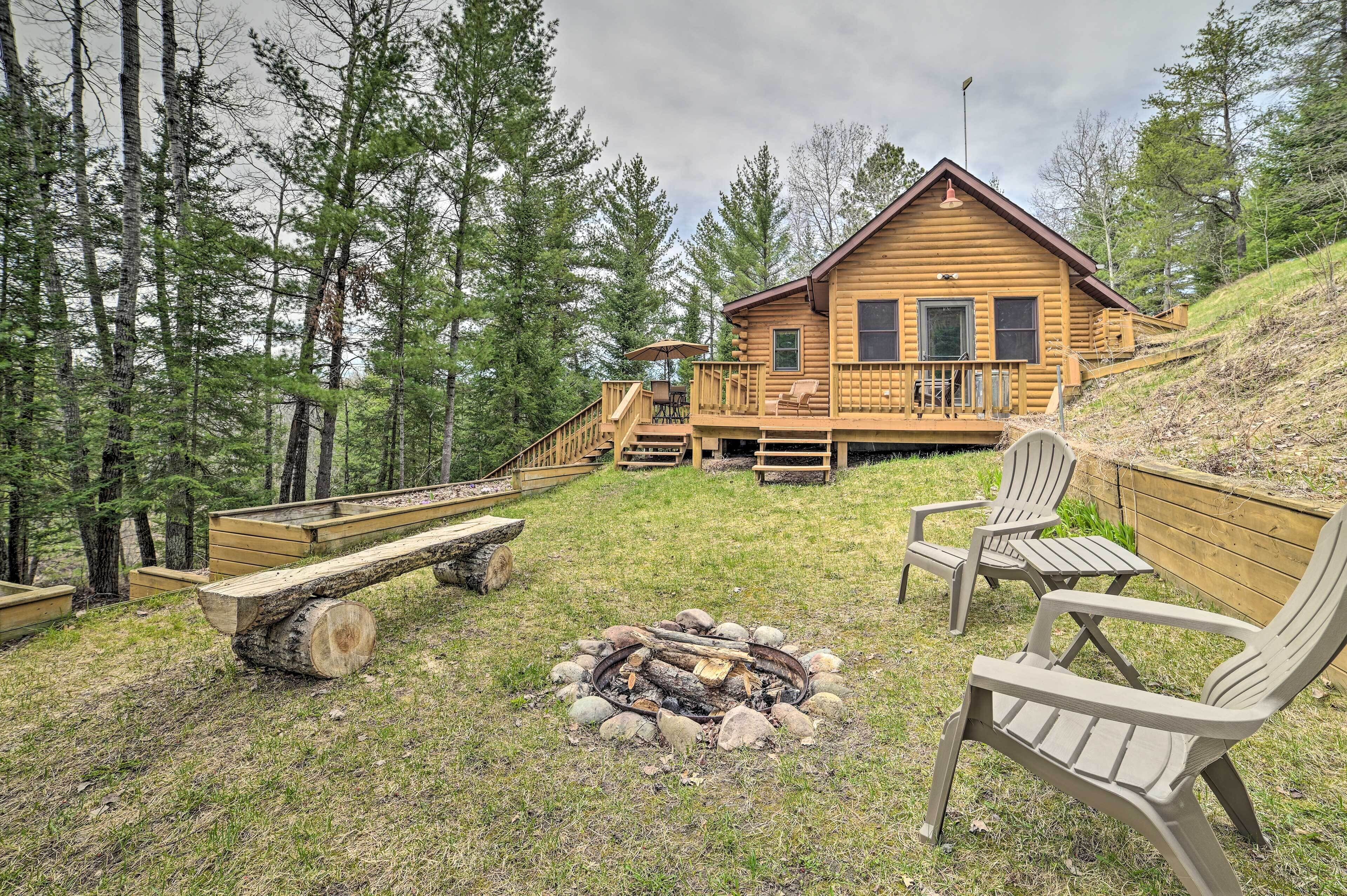 Riverfront Lewiston Cabin w/ Stone Fireplace!