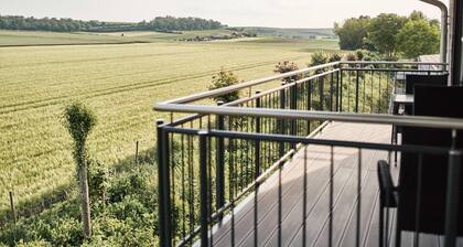 Vacation apartment at the Winzerhof with a view of the vineyards.