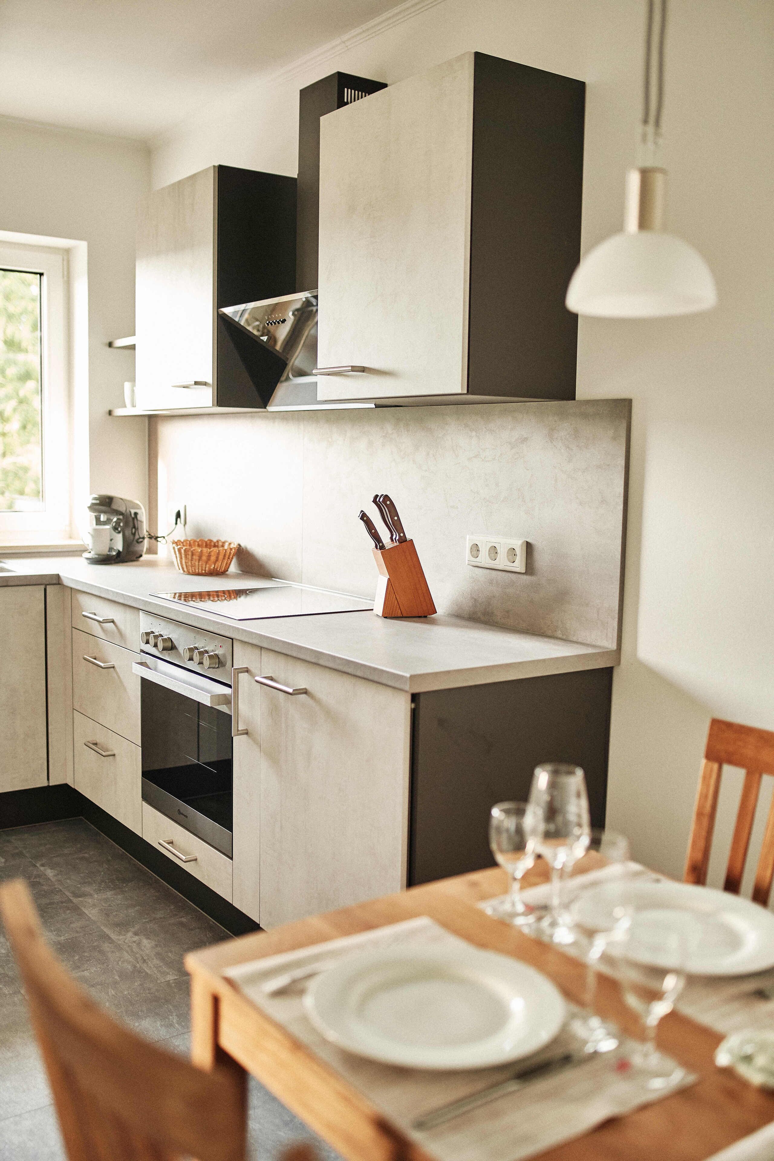 Kühlschrank, Ofen, Herdplatte, Geschirrspüler