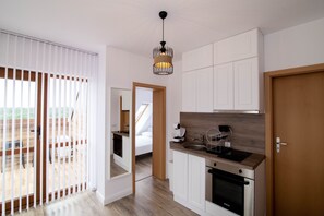 Apartment | Private kitchen | Fridge, microwave, oven, stovetop - Brand New Apartment With Pool, gym and Playground (Avren)