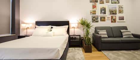 1 室のベッドルーム、アイロン / アイロン台、インターネット、ベッドシーツ