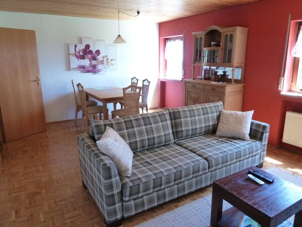 TV, DVD player, stereo