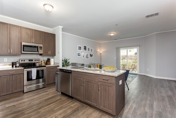 Traditional Townhome | Private kitchen