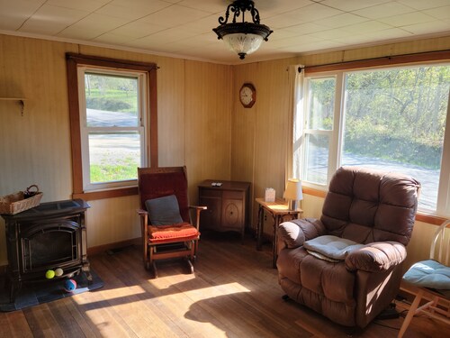 On atv trail and close to boat launch