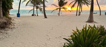 peaceful 2 BR with private beach and pool.