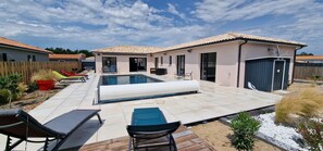 A heated pool