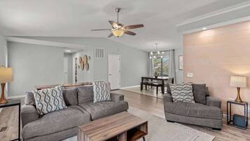 Fernseher, Kamin, Arbeitsbereiche