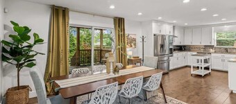 Chic 3BR Retreat w/ Pergola & Fire Pit, Walkable!