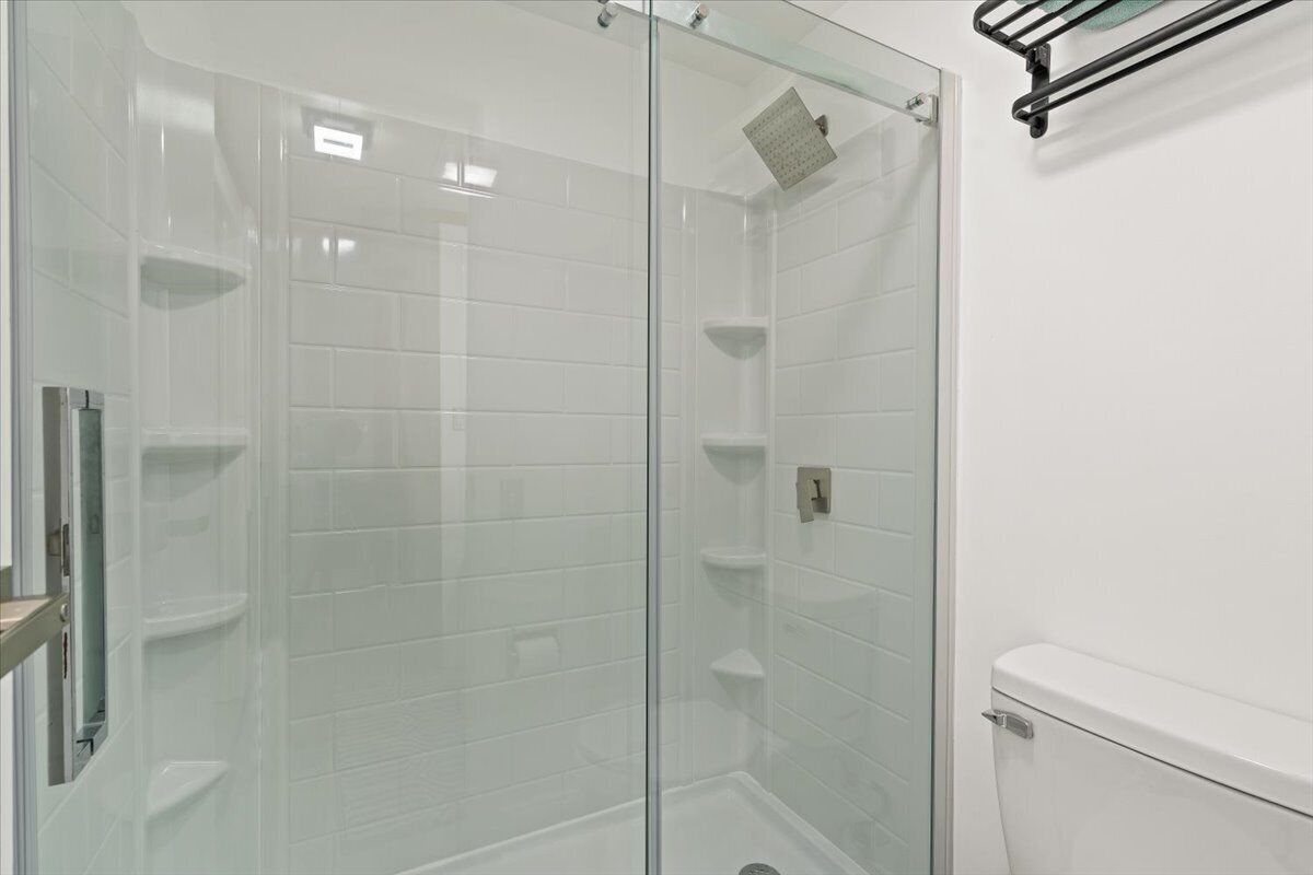 New standing shower